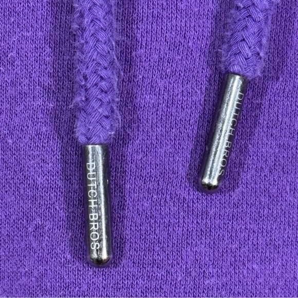 Dutch Bros Coffee Radiate Kindness Purple Hoodie Small Pullover Sweatshirt Comfy - Picture 5 of 15